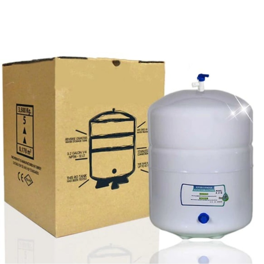 Su Arıtma Cihazı Metal Çelik Diyafram Tank NSF 3,2G (12Lt)
